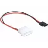 Kabel zasilający Delock Molex 4-pinowy wtyk na cienki SATA 6-pinowe gniazdo 24 cm