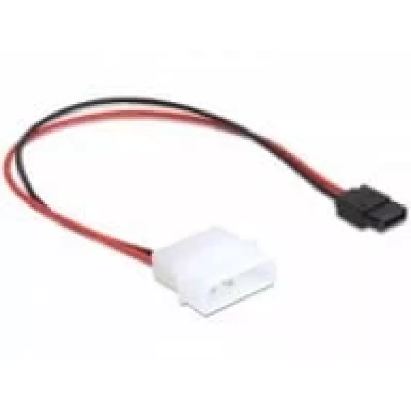 Kabel zasilający Delock Molex 4-pinowy wtyk na cienki SATA 6-pinowe gniazdo 24 cm