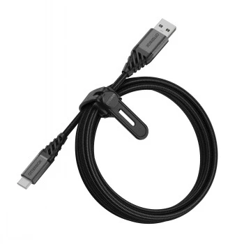 Otter Products OtterBox Premium - Kabel USB - 24-pin USB-C (M) na USB (M) - USB2.0 - 3 A - 2,0 m - Ciemny popielaty czarny (78-52665)