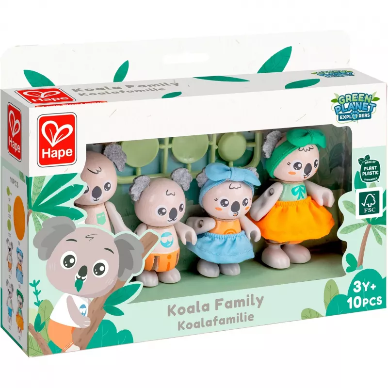 Hape koala family toy figure