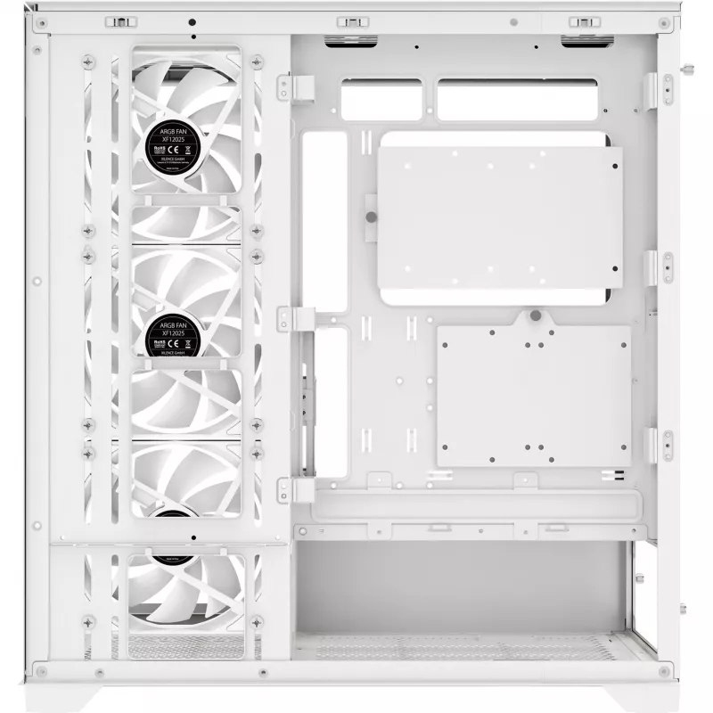 Obudowa XILENCE X818.W.ARGB, ATX/micro ATX/Mini-ITX, biała, Midi Tower