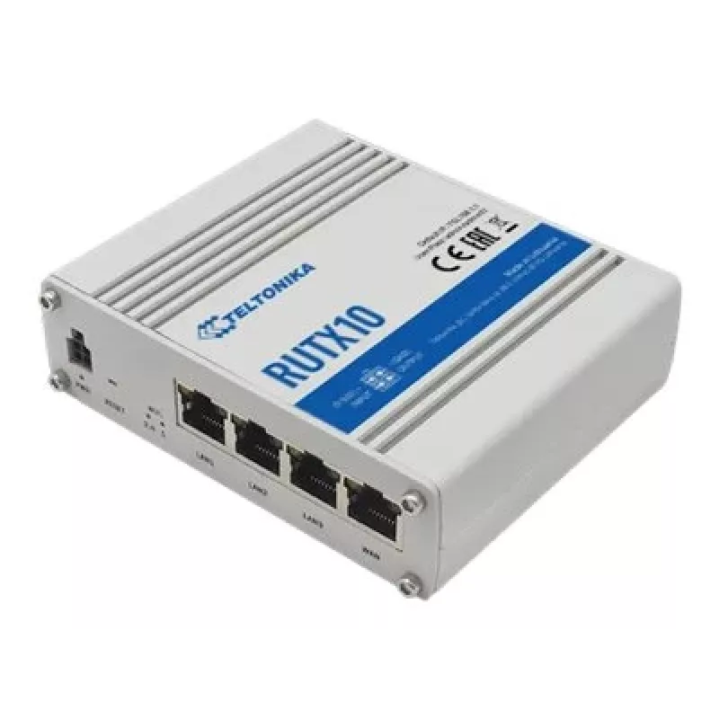 Router bezprzewodowy Teltonika RUTX10, Gigabit Ethernet, Dual-band (2,4 GHz / 5 GHz), biały