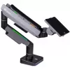 Uchwyt do monitora Thermaltake GEA-MSR-SMSBLK-01 124,5 cm 49 cali Biurkowy Czarny Szary