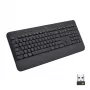 Logitech Signature K650 - Klawiatura - Bezprzewodowa - Bluetooth 5.1 - QWERTZ - Szwedzka - Grafitowa