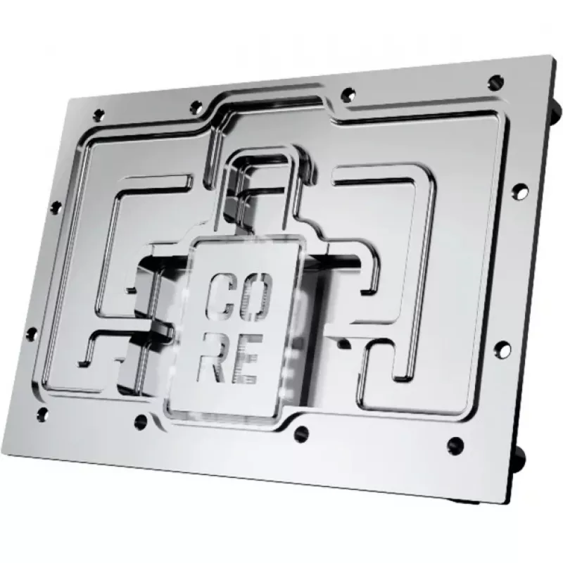 Blok chłodzący Alphacool Core RX 9070 XT Mercury przezroczysty chrom z backplate'em