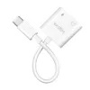 LogiLink Adapter audio USB-C USB-C/M na 2x USB-C/F 60W PD biały