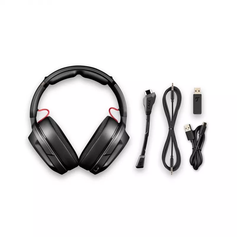 Teufel CAGE PRO Headset Bezprzewodowy zestaw słuchawkowy pałąk na głowę Gaming USB Type-C Bluetooth Czarny
