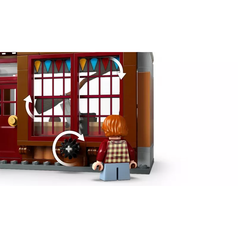 LEGO Harry Potter 76452 Quidditch Supplies Ice Cream Parlour zestaw mini-budowli, 795 elementów, 6 minifigurek, wiek 8+