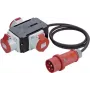 Bachmann H07RN-F5G - rozdzielacz zasilania - IEC 60309 16A na IEC 60309 16A - AC 230/400 V - 16 A - 2,0 m - zewnętrzny (349.035)