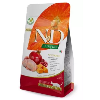 Sucha karma dla kota Farmina N&D Pumpkin Adult 5 kg — Przepiórka, 46% białka, 11% tłuszczu