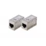 Digitus CAT 6 modular couplers shielded 2 pieces RJ-45 Gold contacts srebrny
