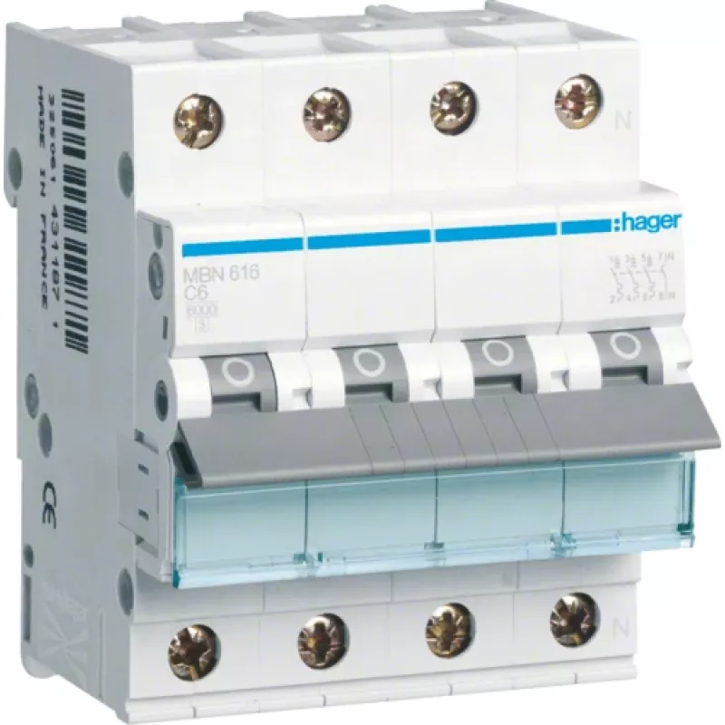 Hager MBN616 Przełącznik elektryczny 4P (MBN616)