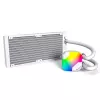 Chłodzenie wodne AIO Montech Hyper Flow ARGB 240 mm Białe — grzejnik 240 mm, podświetlenie ARGB, białe wykończenie