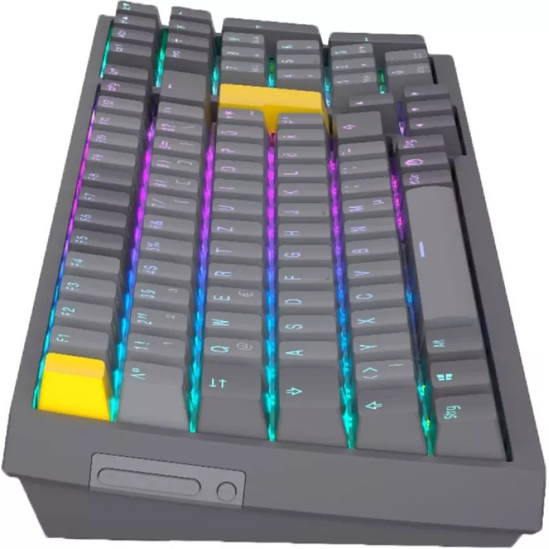 Celeris 1800, klawiatura gamingowa szara, układ DE, ENDORFY żółty by Gateron