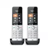 Gigaset COMFORT 500HX duo Analogowy/telefon DECT z identyfikacją rozmówcy Czarny, Srebrny