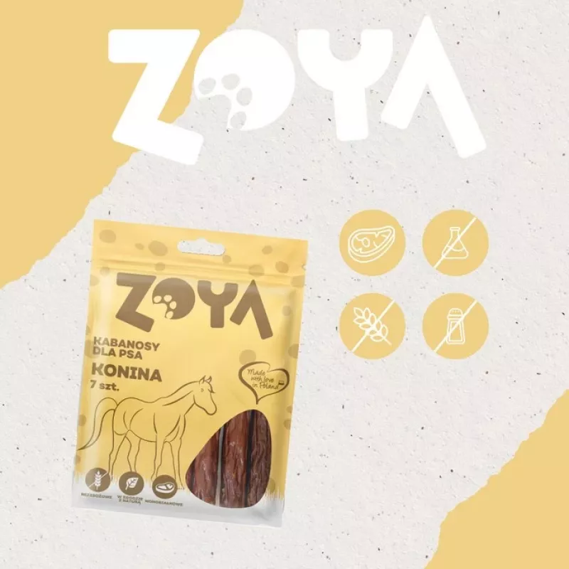 Zoya kiełbaski z koniny - przysmak dla psa - 7 szt.