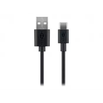 Wentronic Goobay - Kabel USB - USB (M) do USB-C (M) - USB 2.0 - 3 A - 2,0 m - Czarny (59122)
