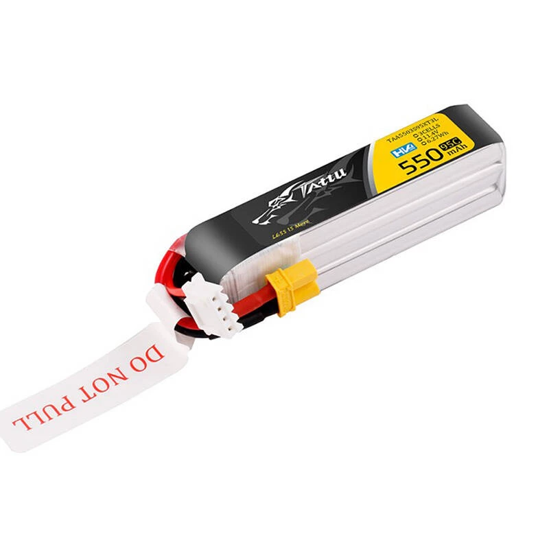 Bateria LiPo HV Tattu 3s 550mAh 95C 11.4V z wtykiem XT30, złącze Long-Pack