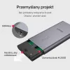 Obudowa SSD Unitek S1206A na 2 dyski M.2 NVMe PCIe Gen3 x4, USB 3.2 Gen 2 (10 Gbit/s), aluminium, USB-C, zawiera zasilacz