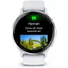 Smartwatch GARMIN Venu 3 — 1,4-calowy AMOLED, koperta 45 mm, GPS, Wi‑Fi, 8 GB, srebrno-biały, pasek silikonowy