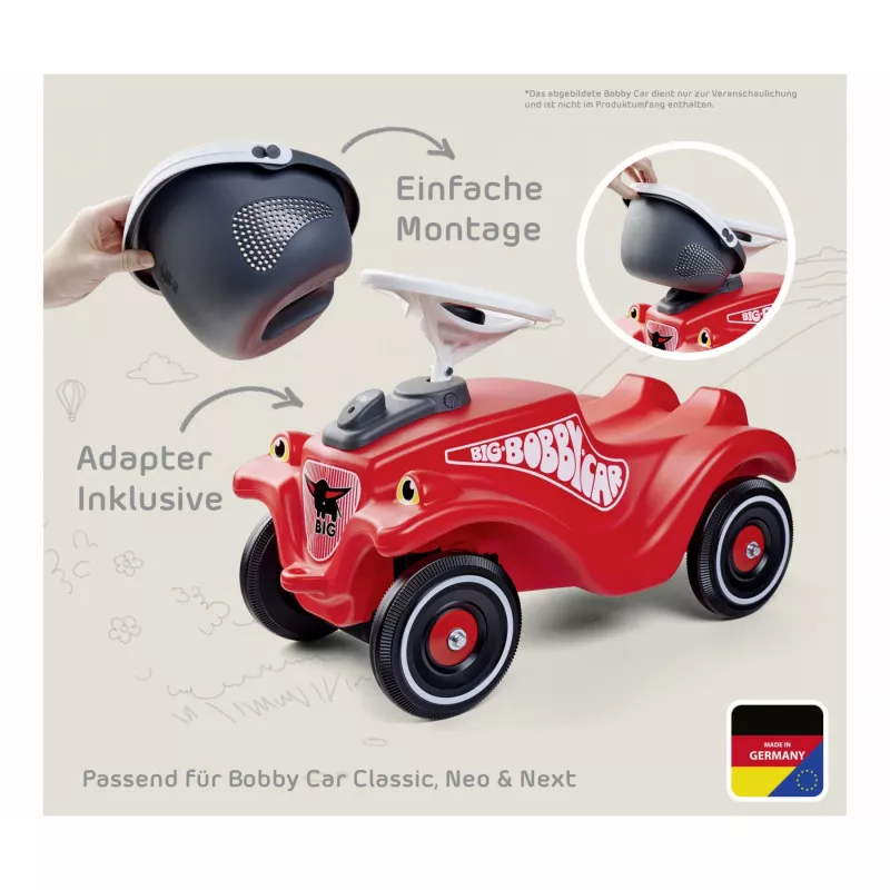 Koszyk bagażowy Bobby Car (Szary/Biały)