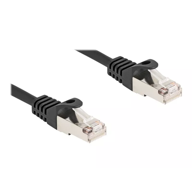 Kabel sieciowy DeLOCK RJ50 męski do RJ50 męski S/FTP 0,25 m czarny