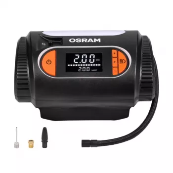 Kompresor powietrza Osram TyreInflate 2120 — kompaktowa, zasilana akumulatorem 12 V pompka do opon (OTI2120)