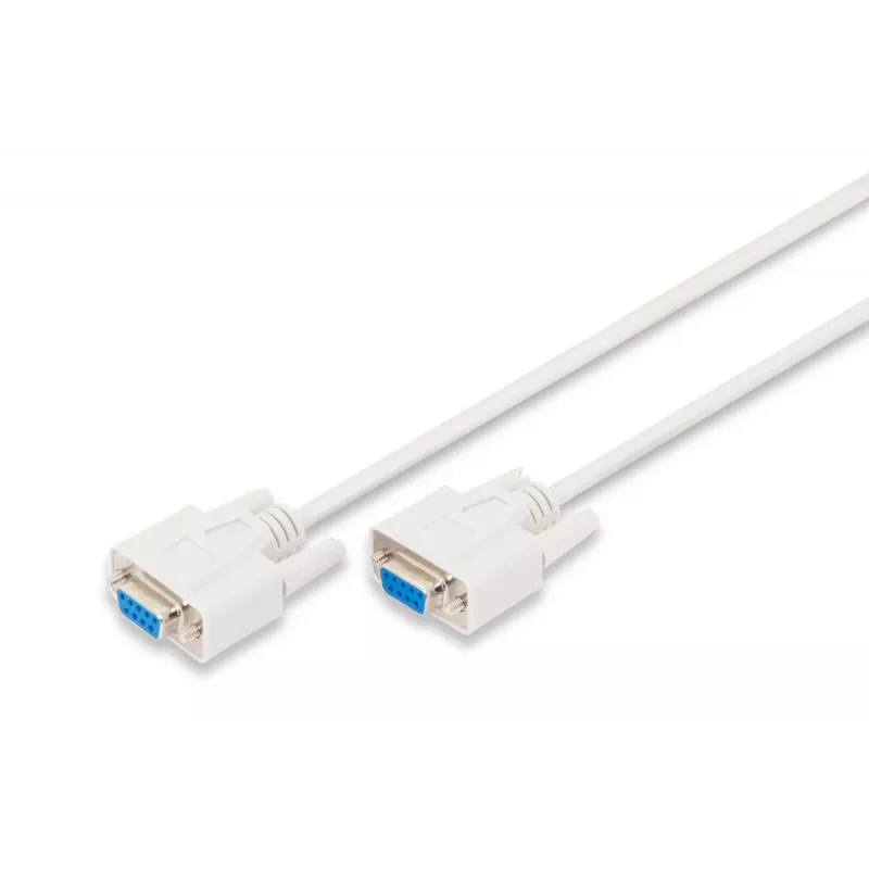 Kabel połączeniowy szeregowy Digitus [1x gniazdo D-SUB 9-stykowe - 1x gniazdo D-SUB 9-stykowe] 2,00 m Beżowy (AK-610106-020-E)
