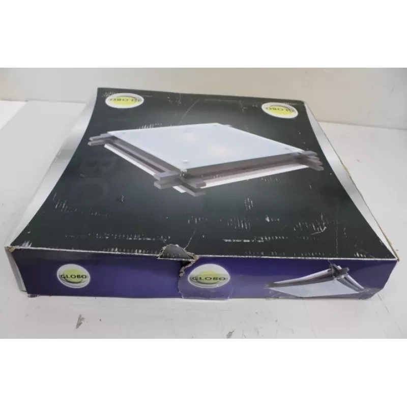 Lampa sufitowa Sourcing Edison, 2×E27 maks. 60W, klosz szklany, kolor drewna, 40×40×8,5 cm