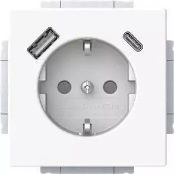 BJ 20 EUCB2USBAC-84 SCHUKO-/USB-A+C gniazdo wtyczkowe (2CKA002011A6306)