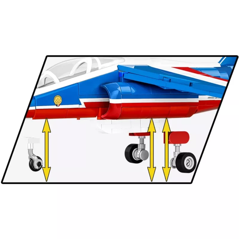 Zabawka konstrukcyjna Cobi Alpha Jet Patrouille de France model w skali 1:48 COBI-5841