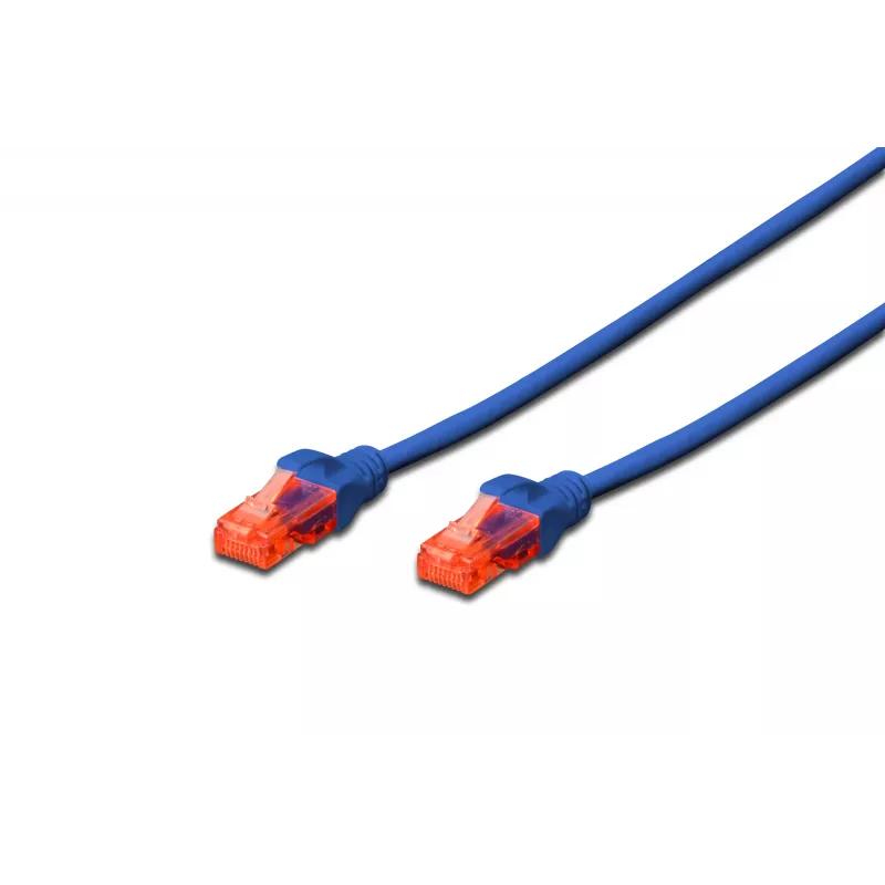 Kabel sieciowy Digitus CAT 6 U/UTP RJ-45 Cat6 0,25m niebieski