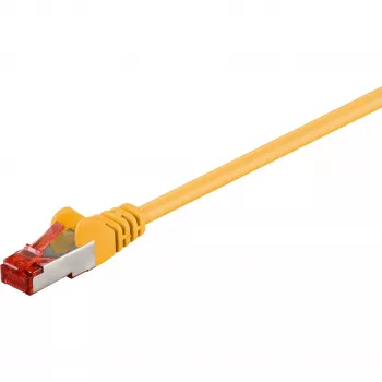 Wentronic Goobay CAT 6 Patch kabel, S/FTP (PiMF), żółty, 20 m - LSZH bezhalogenowy, miedź (68307)