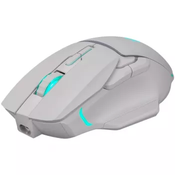 Mysz bezprzewodowa DEFENDER Stix GM-009 RF — optyczna 3200 DPI, 6 przycisków, symetryczna, USB RF, zasilana bateriami, biała