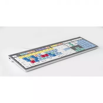 Klawiatura Logickeyboard ALBA Universal USB AZERTY French srebrny