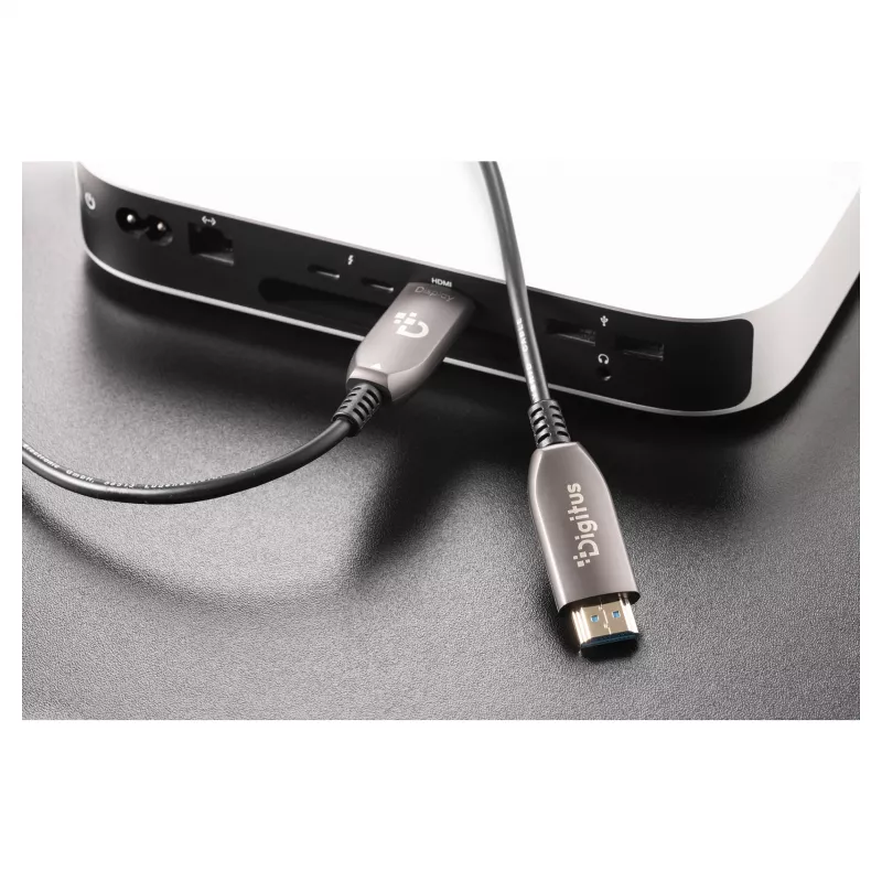 Hybrydowy kabel światłowodowy HDMI AOC DIGITUS AK-330126-700-S, UHD 8K, 70 m