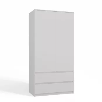 Szafa Top E Shop SZAFA MALWA B 5 półek 2 drzwi uchylne Biała 900×500×1800 mm