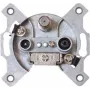 Antenna Socket ShiverPeaks 83905-10DCL BK+SAT Through connection for TV/Satellite coax