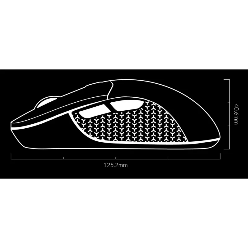 Myszka gamingowa Keychron M3 dla prawej ręki RF Wireless + Bluetooth Optyczna 26000 DPI Biała