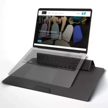 Etui na laptopa XDDESIGN P706.201 na ekran 14 cali (35,6 cm), czarne, organizer podróżny, 414 g