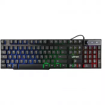 Zestaw gamingowy Ultron HAWK Klawiatura Mysz QWERTZ Niemiecka Czarna Czerwona Biała