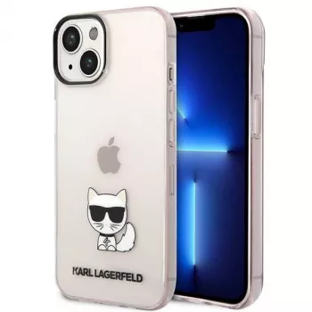 Karl Lagerfeld KLHCP14MCTRI Iphone 14 Plus / 15 Plus 6.7 Hardcase różowy / różowy przezroczysty etui z kotką Choupette