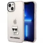 Karl Lagerfeld KLHCP14MCTRI Iphone 14 Plus / 15 Plus 6.7 Hardcase różowy / różowy przezroczysty etui z kotką Choupette