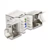 DeLOCK Keystone Module RJ45 jack to LSA Cat.6A metal latch tool-free 90° kątowy shielded
