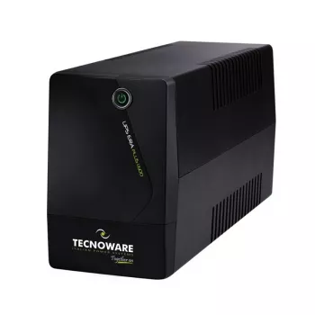 Zasilacz awaryjny (UPS) TECNOWARE Era Plus 1600 — UPS liniowo-interakcyjny 1,6 kVA / 1120 W, 2 gniazda AC, USB Typu B, czarny