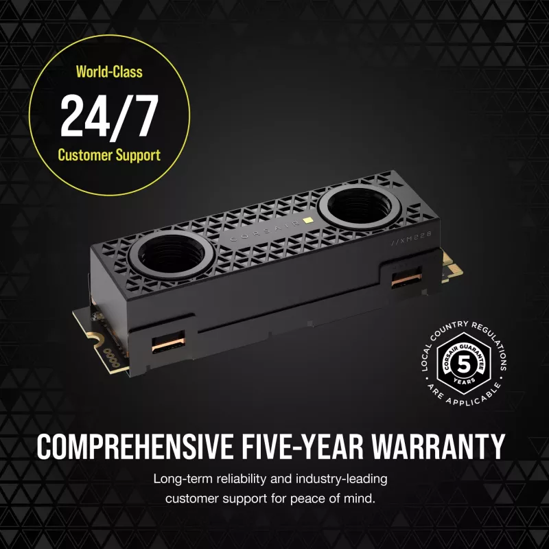 SSD Corsair MP700 PRO SE Hydro X 2 TB M.2 PCIe 5.0 14000 MB/s odczyt 12000 MB/s zapis
