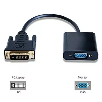 Microconnect DVIDVGA adapter kabla wideo 0,25 m DVI-D VGA (D-Sub) czarny