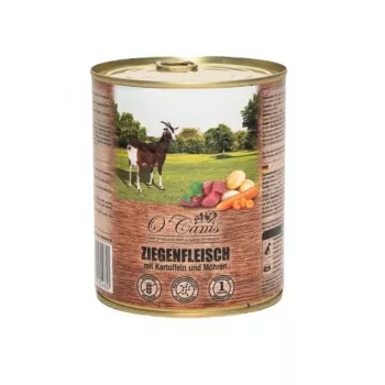 Mokra karma pełnoporcjowa dla psa o'canis Goat with Potatoes 800 g — psy dorosłe, monobiałkowa, wilgotność 84%