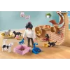 Playset PLAYMOBIL My Life 71744 Kocia kawiarnia z figurkami, zestaw do zabawy dla dzieci