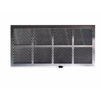 Zestaw filtrów z węglem aktywnym Respekta MIZ 7800 — 2 sztuki, srebrny/czarny